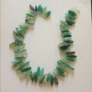 String of Rare REAL Green Fluorite